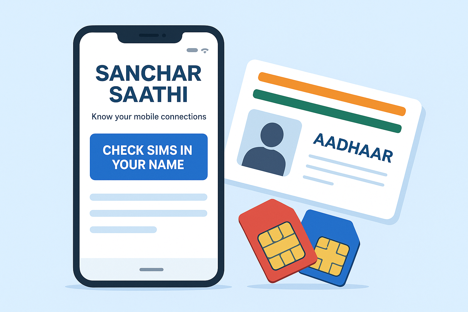 How to Check How Many SIMs on Aadhaar Card